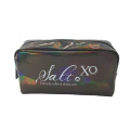 Fashion Customized Holographic PU leather cosmetic makeup bag